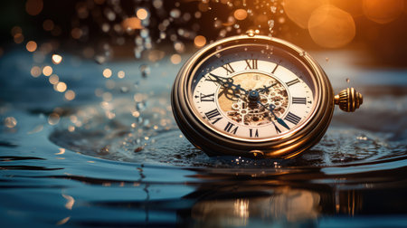 time clock waterの素材