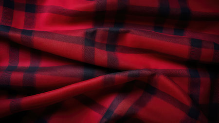 vibrant red flannel backgroundの素材