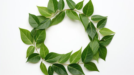 nature leaf on whiteの素材