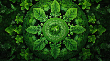 emerald green mandalaの素材