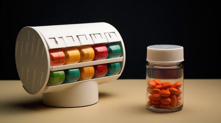 weekly medication bottleの素材