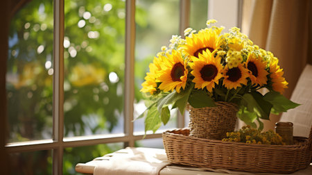 photo tablet table flowersの素材