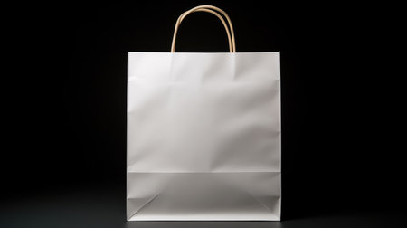 glossy paper bag isolatedの素材