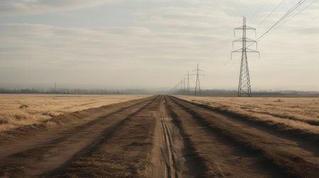 desolation powerlines roadの素材