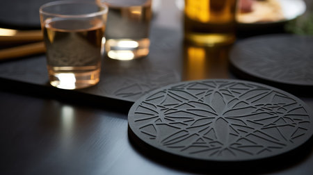 coaster graduate blackの素材