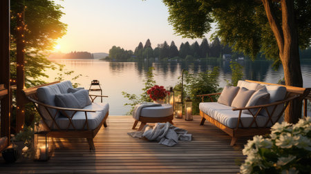 cushions lake house patioの素材