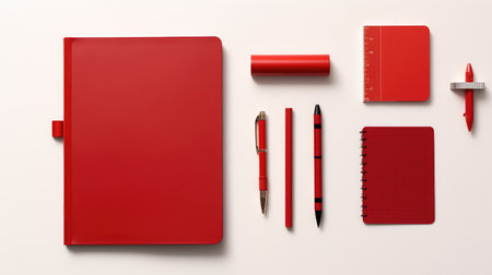 vibrant red stationeryの素材