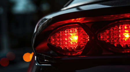 police red flashing lightの素材