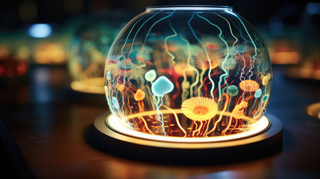 dish lab desk illustrationの素材
