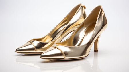 heels shiny gold metallicの素材