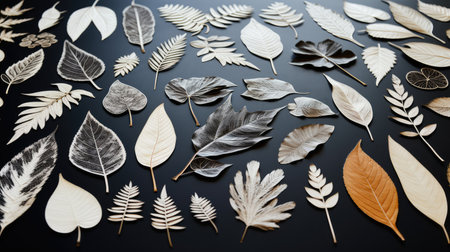 craft leaf engravingの素材