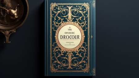 ornate indesign book cover templateの素材