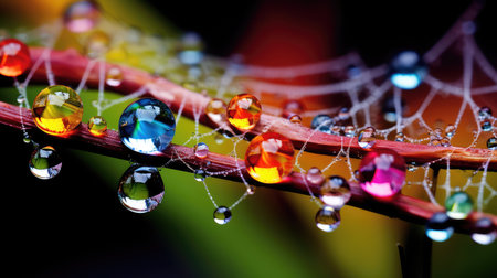 refract isolated water dropletsの素材