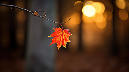 autumn single leafの素材