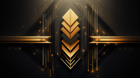 patterns abstract gold arrowの素材