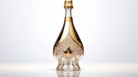 gold champagne white backgroundの素材