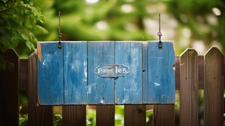 hand blue rustic woodの素材