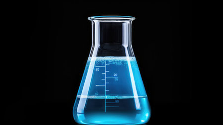clear beaker white backgroundの素材