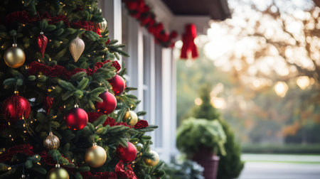 tinsel tree decoratingの素材