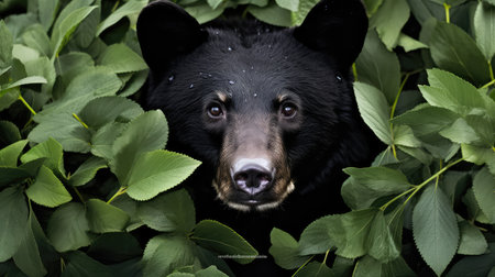 wildlife black bear alaskaの素材