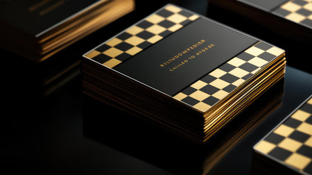elegance black and gold business cardsの素材