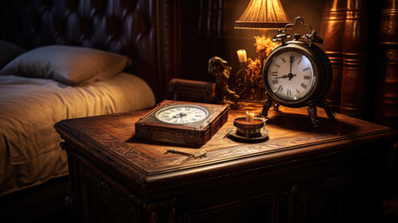 wood bedroom tableの素材