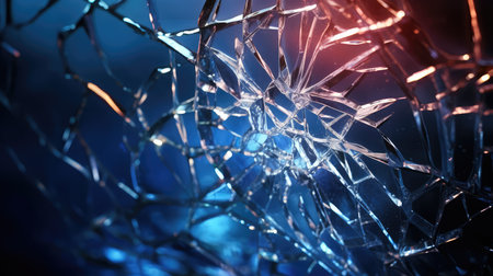 crack broken glass effectの素材