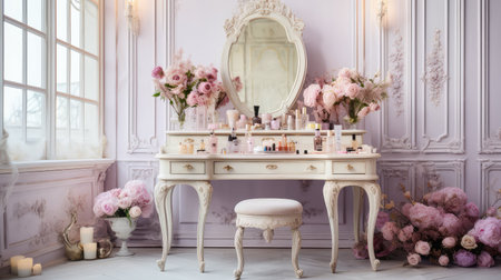 mirror dressing tableの素材
