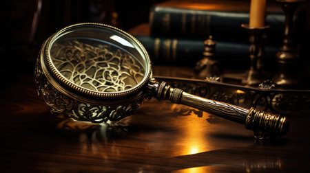 elegance old magnifying glassの素材