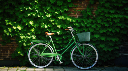 vibrant green bicycleの素材