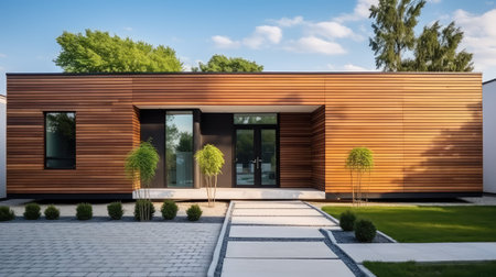 wood pattern of houseの素材