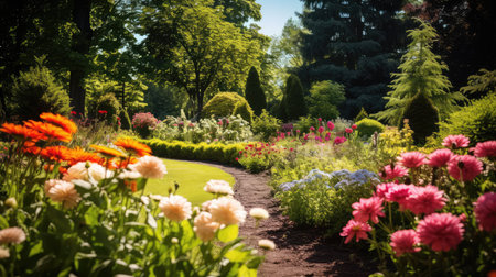 greenery garden plantingの素材