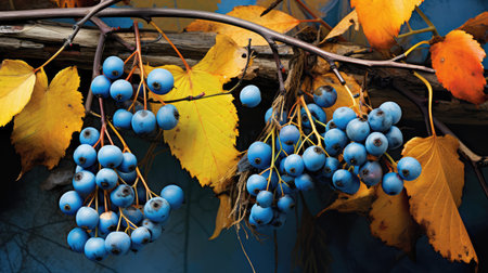 nature fall background blueの素材