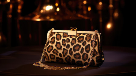 bag gold leopardの素材