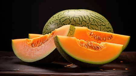 ripe orange honeydewの素材