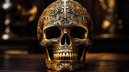 marble gold skullの素材
