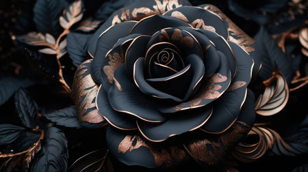 accents black rose goldの素材