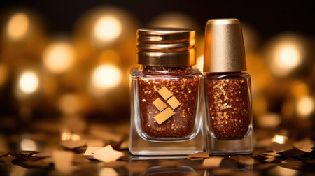 polish gold speckleの素材