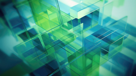 shapes green blue abstractの素材