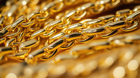 fashion gold link chainの素材