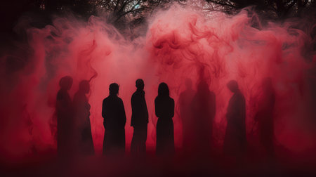 mystery red smoke swirlsの素材