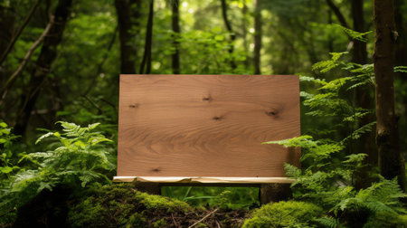 nature signboard woodの素材