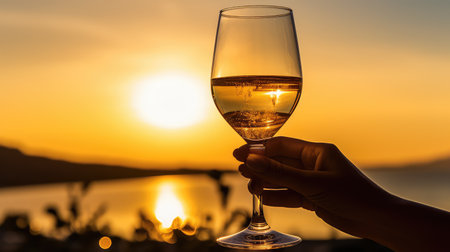 hues sparkling wine glassの素材