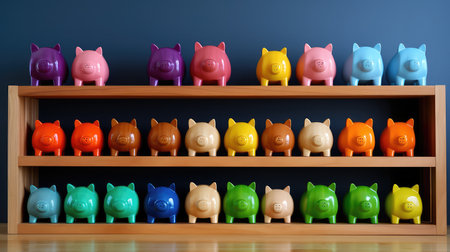 unique piggy bank woodの素材