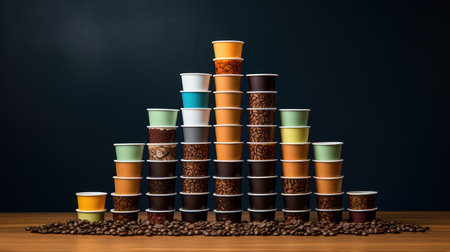 variety to go coffee cup beansの素材