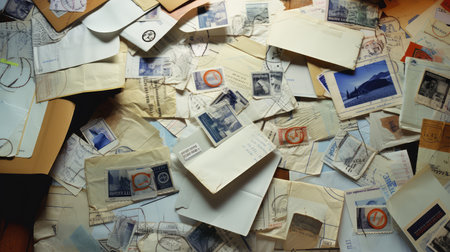 letters white envelopesの素材