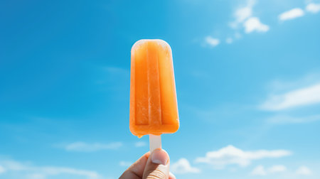 summer orange popsiclesの素材