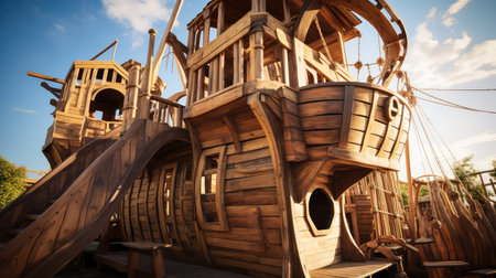 adventure wooden playgroundの素材