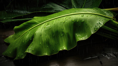 natural banana leafの素材
