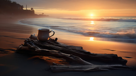 sunrise coffee beachの素材